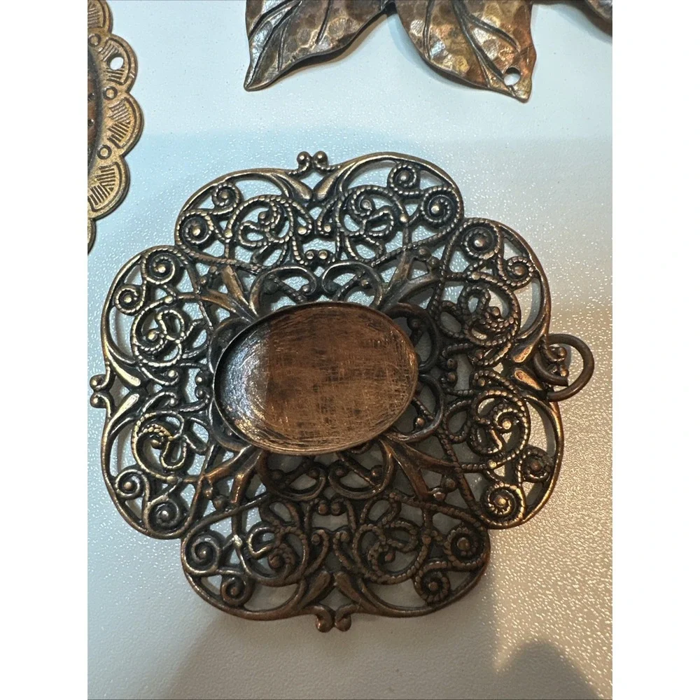 Set Of disassembled copper belt, art parts, jewelry‎ parts
